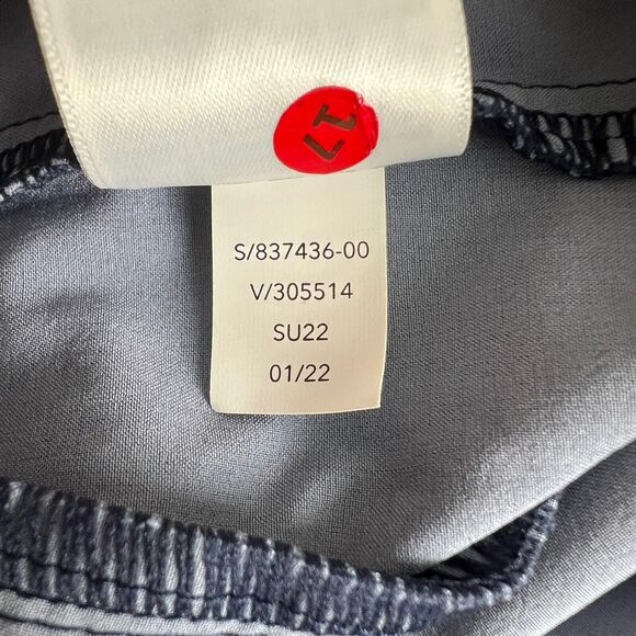 Athleta Womens Blue Fleck High Rise Pull On Brooklyn Ankle Pants 8 - Picture 9 of 9